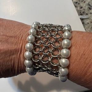 Silver chain bracelet